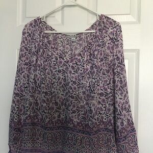 Lucky Brand Floral Long Sleeve Top